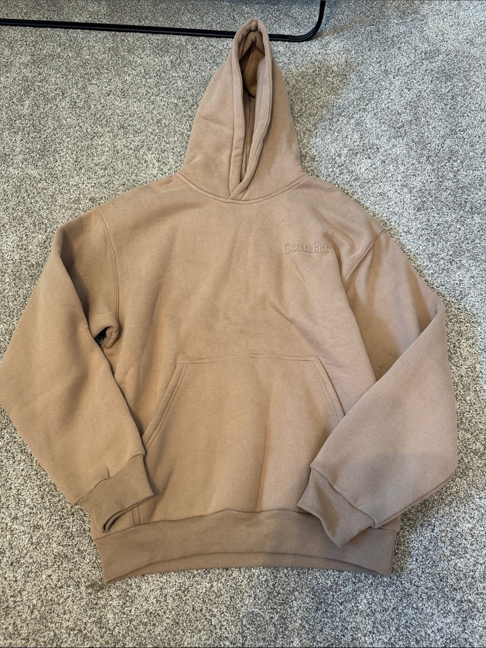 Comfrt Women's Oversized Taupe Hoodie